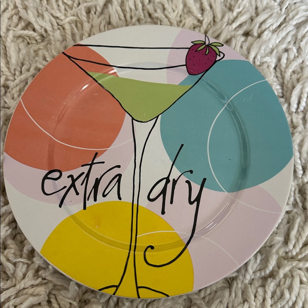 Vibrant Cocktail Plate Trio 8 Inch - Picture 5 of 9